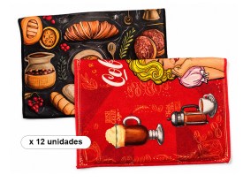 Repasadores 12 estampados microfibra 